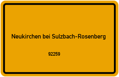 92259 Neukirchen bei Sulzbach-Rosenberg