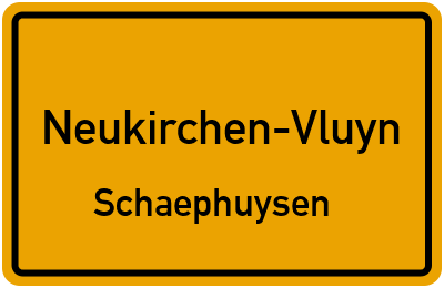 Straßenverzeichnis Neukirchen-Vluyn Schaephuysen