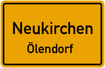 Straßenverzeichnis Neukirchen Ölendorf