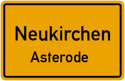 Ortsschild Neukirchen Asterode