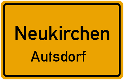 Ortsschild Neukirchen Autsdorf