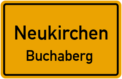 Ortsschild Neukirchen Buchaberg