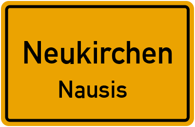 Ortsschild Neukirchen Nausis
