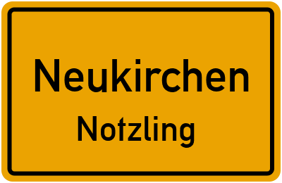 Ortsschild Neukirchen Notzling