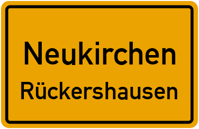 Ortsschild Neukirchen Rückershausen