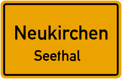 Ortsschild Neukirchen Seethal