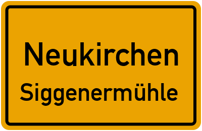 Straßenverzeichnis Neukirchen Siggenermühle