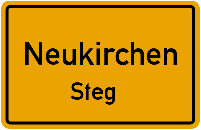 Ortsschild Neukirchen Steg