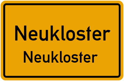 Straßenverzeichnis Neukloster Neukloster