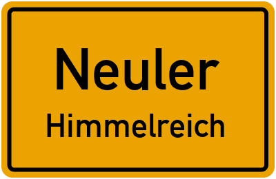 Ortsschild Neuler Himmelreich