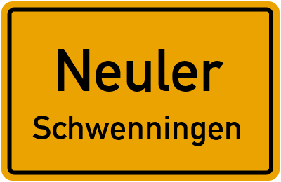 Straßenverzeichnis Neuler Schwenningen