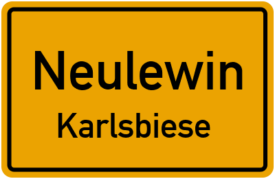 Straßenverzeichnis Neulewin Karlsbiese