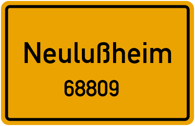 68809 Neulußheim