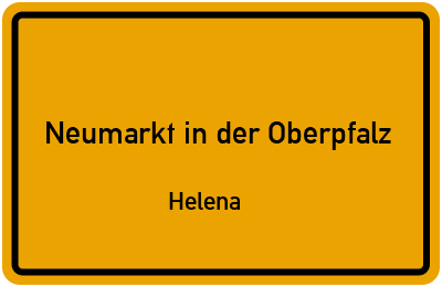 Straßenverzeichnis Neumarkt in der Oberpfalz Helena