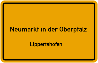 Straßenverzeichnis Neumarkt in der Oberpfalz Lippertshofen