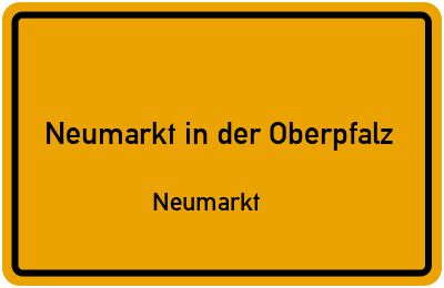 Straßenverzeichnis Neumarkt in der Oberpfalz Neumarkt