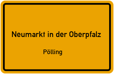 Straßenverzeichnis Neumarkt in der Oberpfalz Pölling
