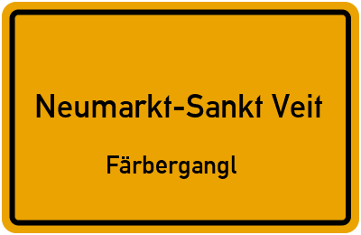 Straßenverzeichnis Neumarkt-Sankt Veit Färbergangl