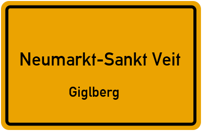 Straßenverzeichnis Neumarkt-Sankt Veit Giglberg