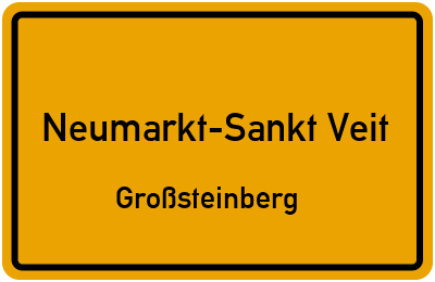 Straßenverzeichnis Neumarkt-Sankt Veit Großsteinberg