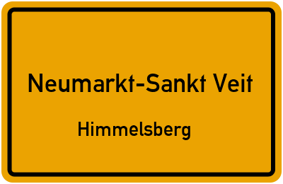 Straßenverzeichnis Neumarkt-Sankt Veit Himmelsberg