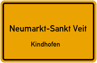 Straßenverzeichnis Neumarkt-Sankt Veit Kindhofen