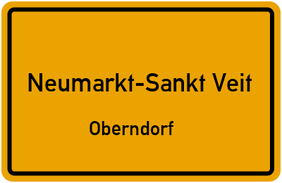 Straßenverzeichnis Neumarkt-Sankt Veit Oberndorf