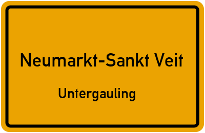 Straßenverzeichnis Neumarkt-Sankt Veit Untergauling