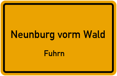 Straßenverzeichnis Neunburg vorm Wald Fuhrn
