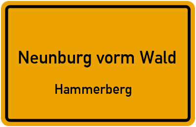 Straßenverzeichnis Neunburg vorm Wald Hammerberg