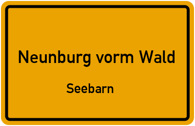 Straßenverzeichnis Neunburg vorm Wald Seebarn