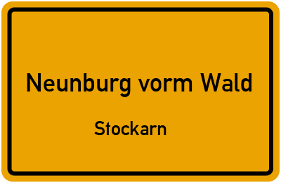Straßenverzeichnis Neunburg vorm Wald Stockarn