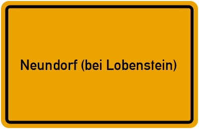 onlinestreet Branchenbuch für Neundorf (bei Lobenstein)