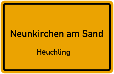 Straßenverzeichnis Neunkirchen am Sand Heuchling