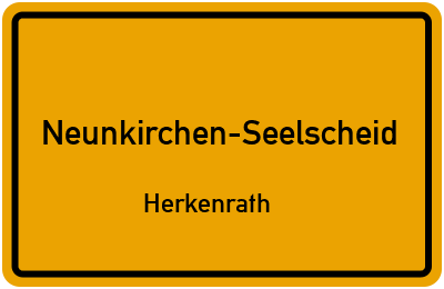 Ortsschild Neunkirchen-Seelscheid Herkenrath