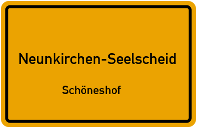 Straßenverzeichnis Neunkirchen-Seelscheid Schöneshof