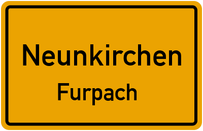 Ortsschild Neunkirchen Furpach
