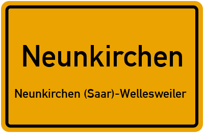 Straßenverzeichnis Neunkirchen Neunkirchen (Saar)-Wellesweiler