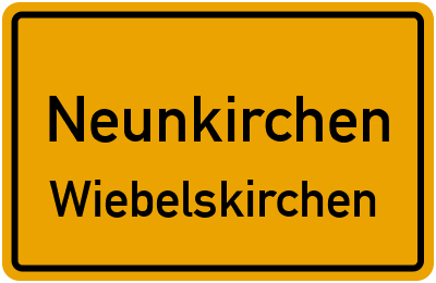 Straßenverzeichnis Neunkirchen Wiebelskirchen