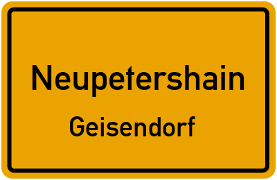 Straßenverzeichnis Neupetershain Geisendorf