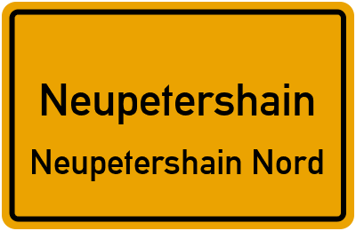 Straßenverzeichnis Neupetershain Neupetershain Nord