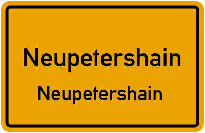 Straßenverzeichnis Neupetershain Neupetershain