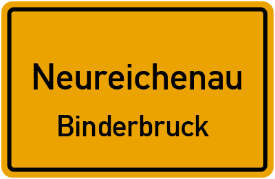Straßenverzeichnis Neureichenau Binderbruck