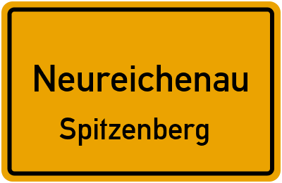 Ortsschild Neureichenau Spitzenberg