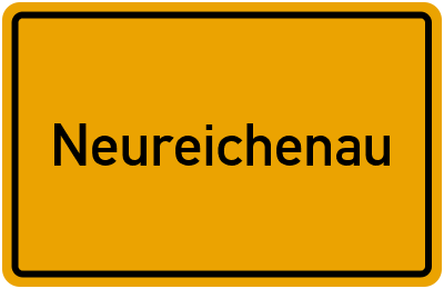 Ortsschild von Gemeinde Neureichenau in Bayern