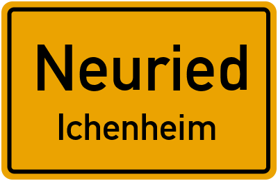 Ortsschild Neuried Ichenheim