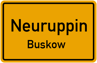 Straßenverzeichnis Neuruppin Buskow