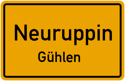 Straßenverzeichnis Neuruppin Gühlen