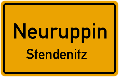 Straßenverzeichnis Neuruppin Stendenitz