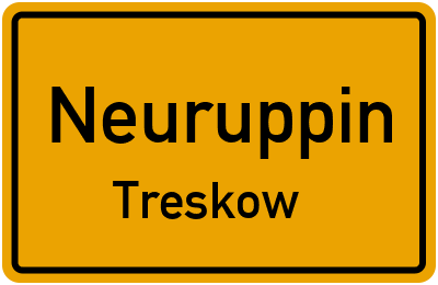 Straßenverzeichnis Neuruppin Treskow